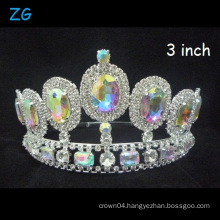 Shinning AB Crown Beauty Queen Crown Wedding Tiara Pageant Crowns